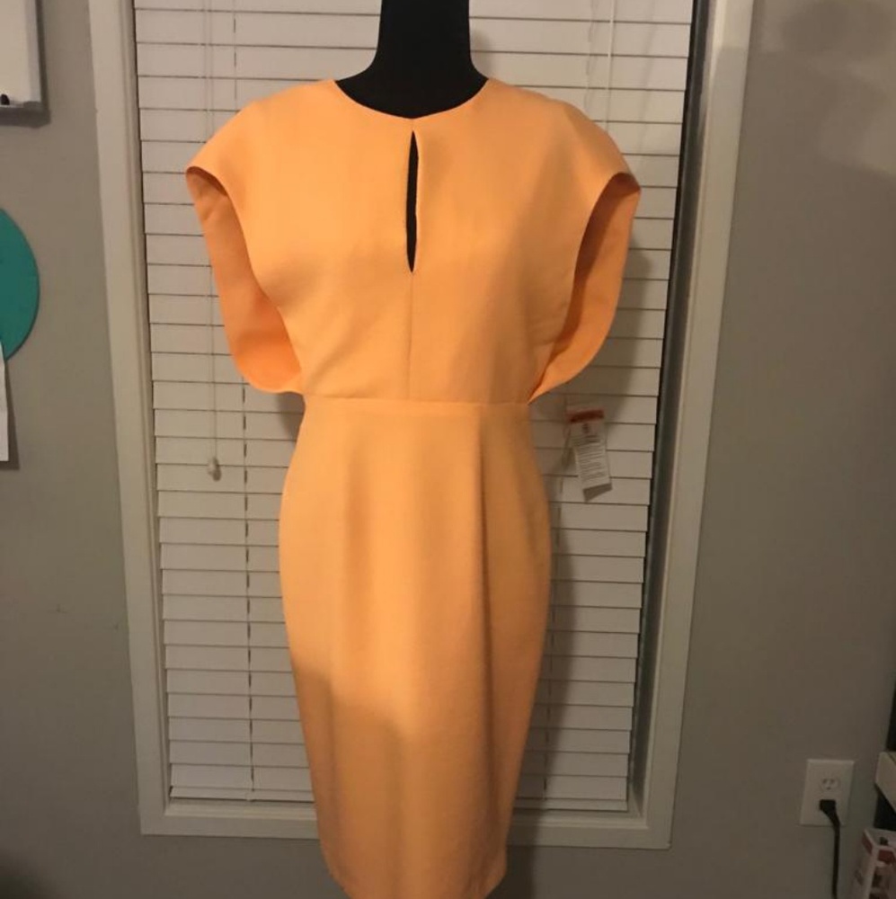 BLACK HALO ORANGE DRES SIZE 10